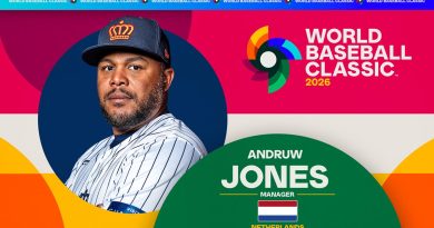 Andruw Jones dirigirá a Países Bajos en el Clásico Mundial de Béisbol