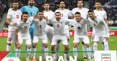 Los jugadores de Irán antes de un partido amistoso en octubre de 2025
