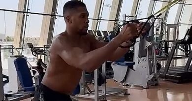 Anthony Joshua reaparece entrenando tras el accidente en Nigeria
