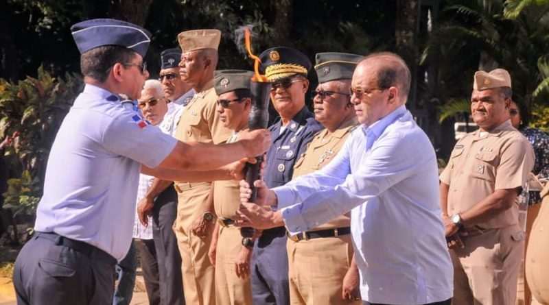 Antorcha Juegos Deportivos Militares y de la Policía llega al Ministerio de Deportes