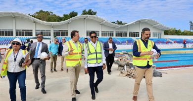 Ministros Kelvin Cruz e Ito Bisonó inspeccionan avances de obras para Juegos Centroamericanos