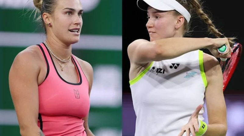 Elena Rybakina y Aryna Sabalenka en la final de Indian Wells