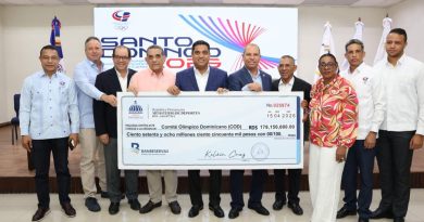 El Gobierno impulsa Santo Domingo 2026: Kelvin Cruz entrega RD$178 millones al COD