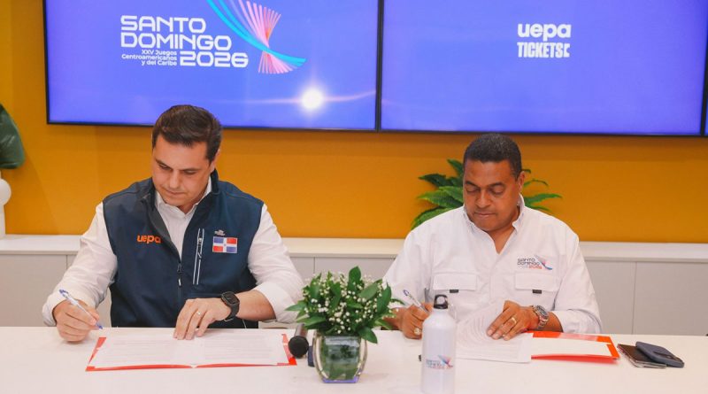 Santo Domingo 2026 y UEPA Tickets firman acuerdo de boletería