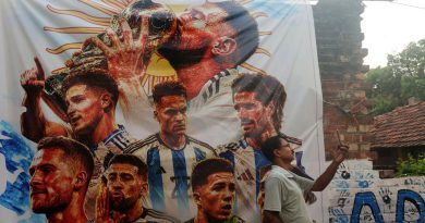 La pasión del Mundial invade India con murales gigantes