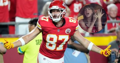 Taylor Swift celebra touchdown de Travis Kelce con Kansas City